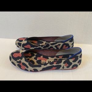 Rothys red cat flat